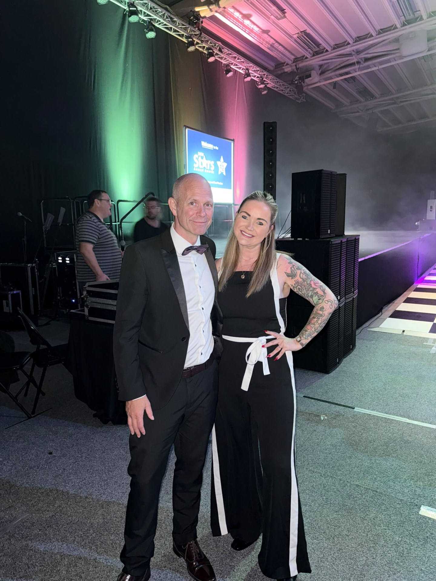 The Stars Annual Awards — Rebecca Wilson with David Corbett from Apira, an IQVIA business