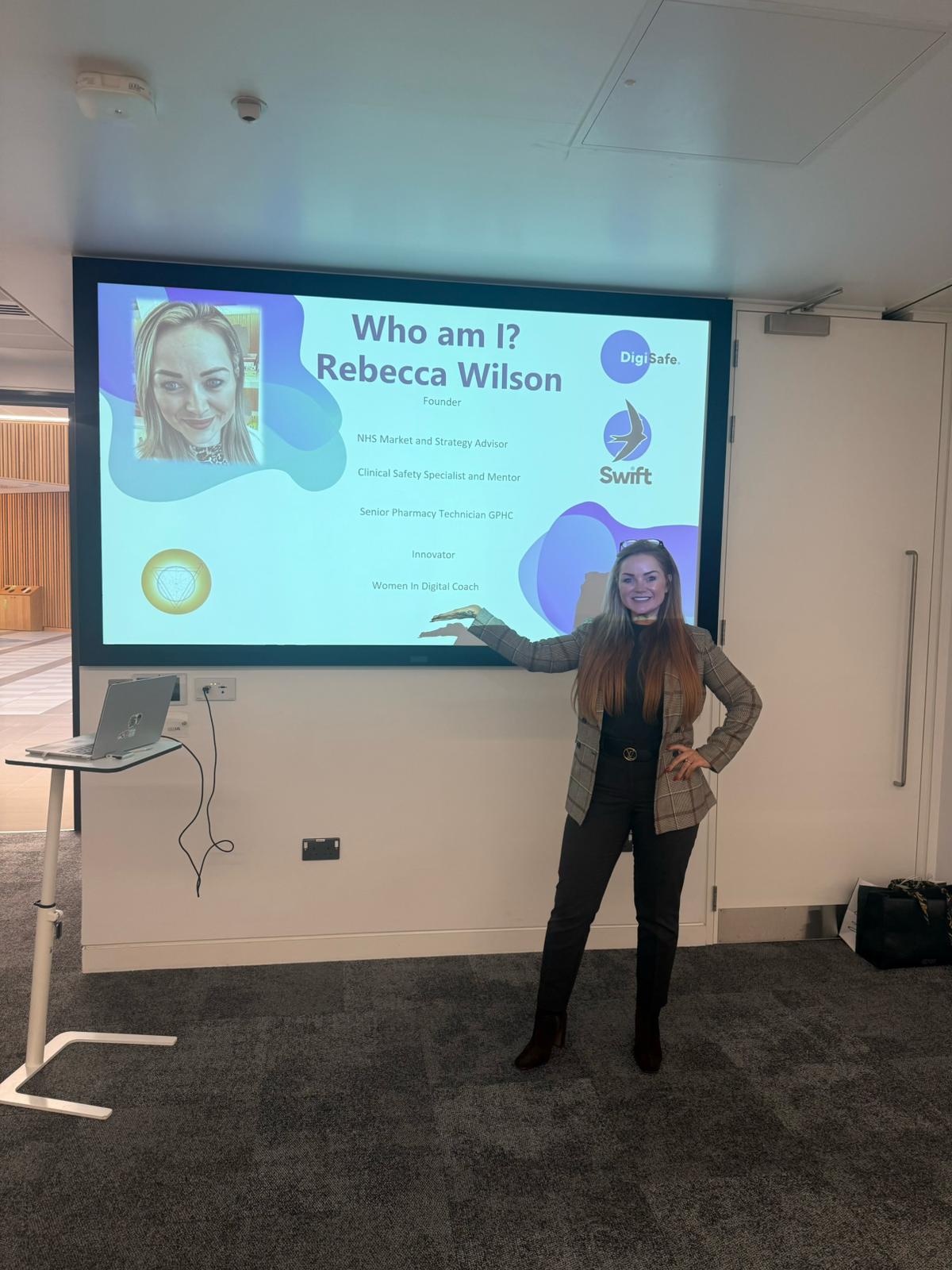 Rebecca Wilson presenting
