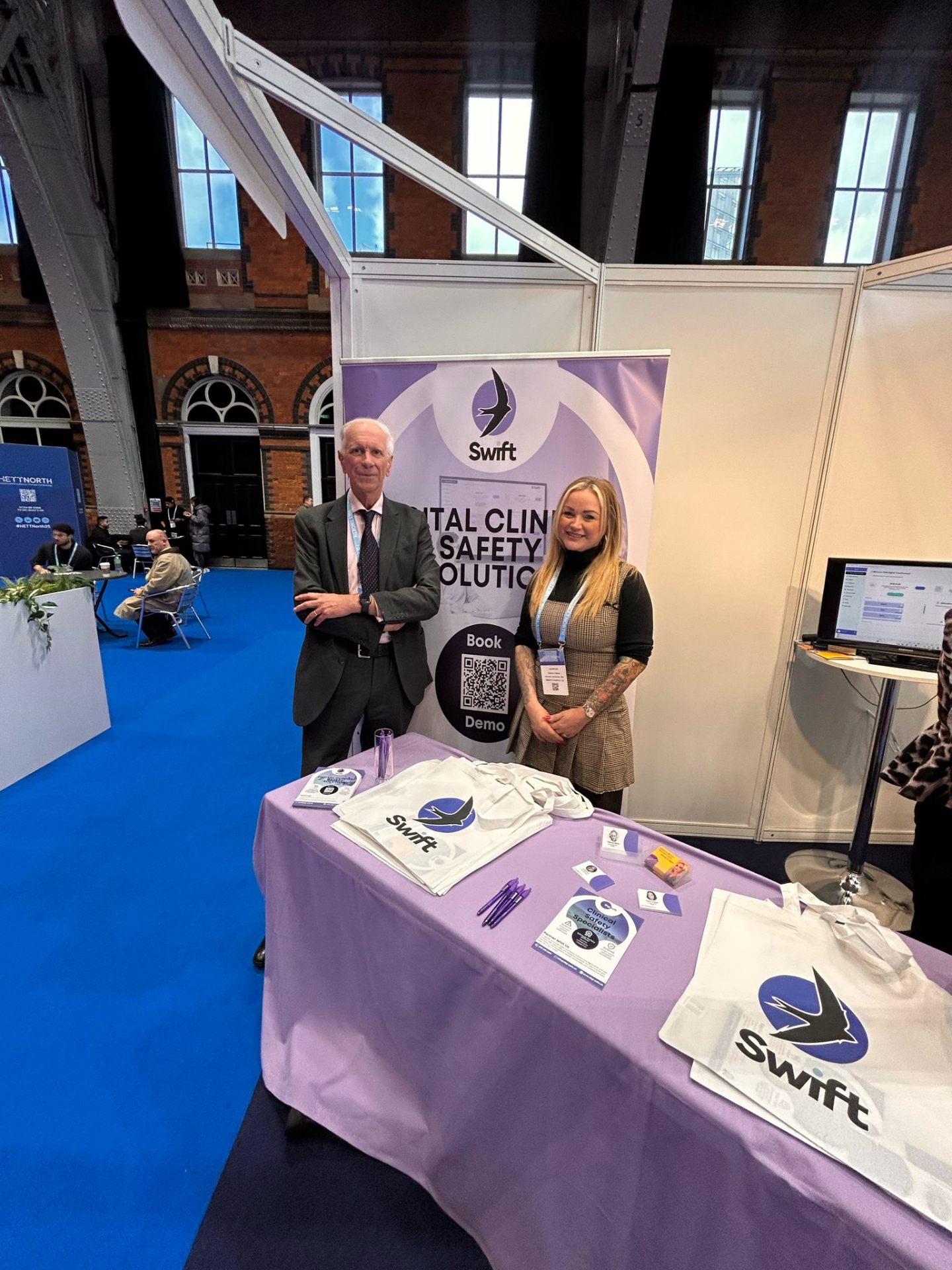 DigiSafe & Swift booth at HETT North