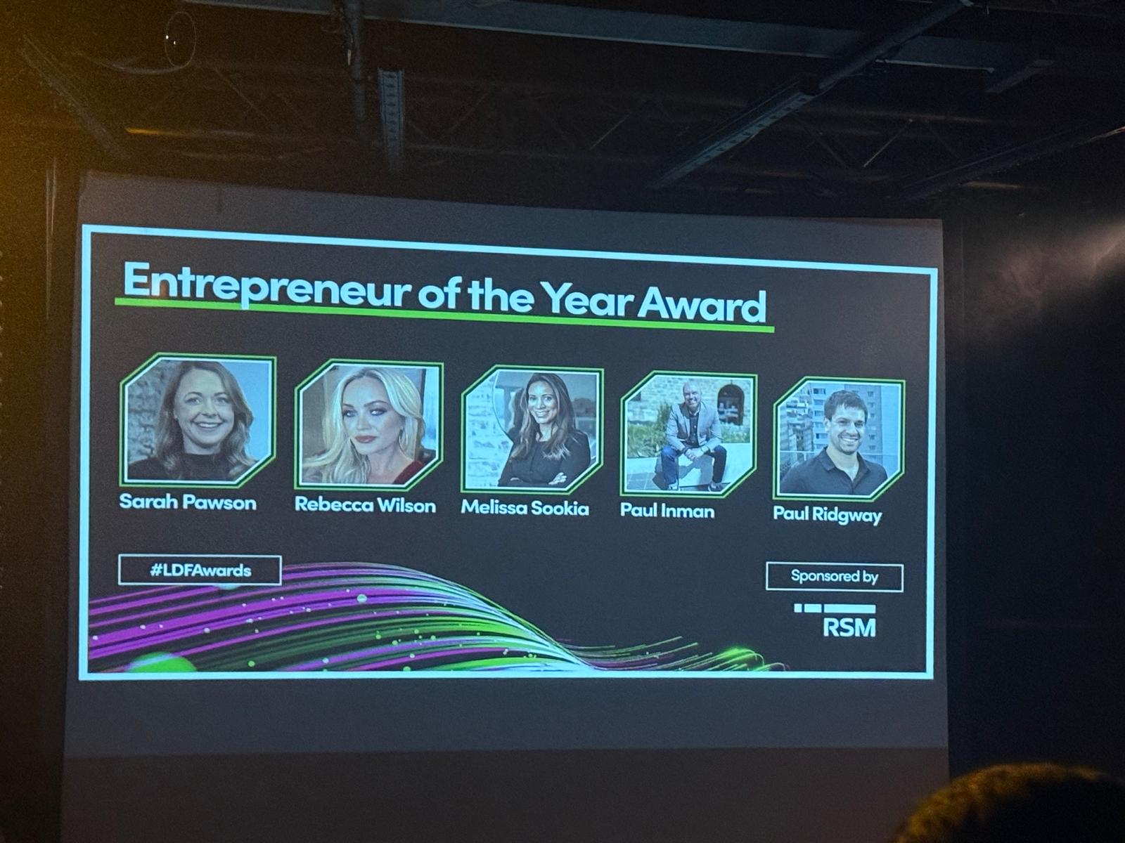 Entrepreneur of the Year Award finalist